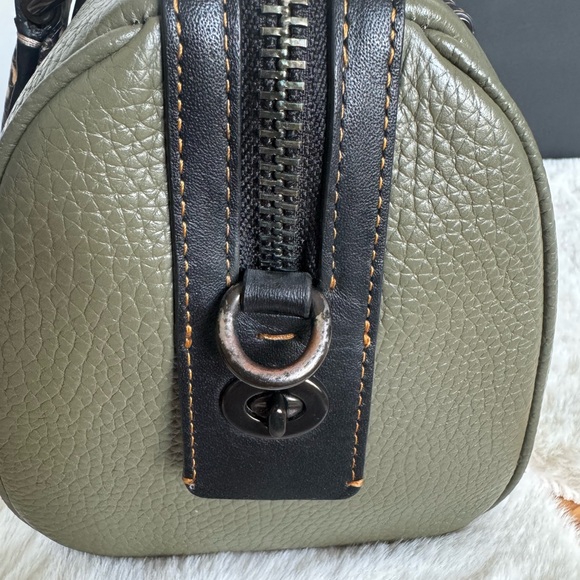 Coach Ruby Satchel 25 Snakeskin Detail Purse Handbag - Picture 6 of 17